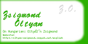 zsigmond oltyan business card